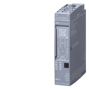 6ES7132-6BF01-0BA0 — SIMATIC ET 200SP, модуль дискретных выходов, DQ 8x 24V DC/0,5A ST, со стандартны