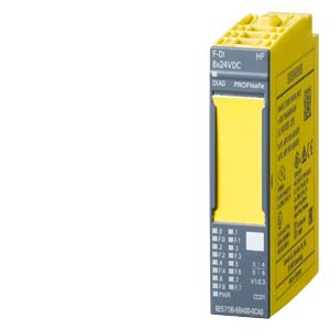 6ES7136-6BA00-0CA0 — SIMATIC DP,  ЭЛЕКТРОННЫЙ МОДУЛЬ ДЛЯ ET 200SP, 8 F-DI PROFISAFE, =24 В, 15 ММ ШИР