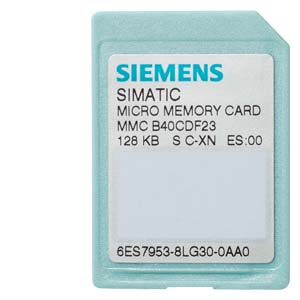 6ES7953-8LJ31-0AA0 — SIMATIC S7, МИКРОКАРТА ПАМЯТИ MMC ДЛЯ S7-300/C7/ET 200, 3.3 В NFLASH, 512 КБАЙТ
