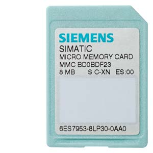 6ES79538LP310AA0 — SIMATIC S7, МИКРОКАРТА ПАМЯТИ MMC ДЛЯ S7-300/C7/ET 200, 3.3 В NFLASH, 8 МБАЙТ
