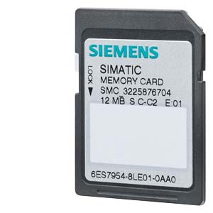 6ES79548LE040AA0 — КАРТА ПАМЯТИ SIMATIC S7, карта памяти для S7-1x00 CPU/SINAMICS, 3, 3V Flash, 12 