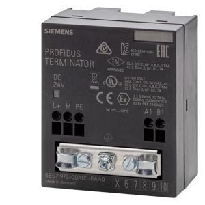 6ES7972-0DA00-0AA0 — SIMATIC DP, ТЕРМИНАЛЬНЫЙ РЕЗИСТОР RS485 ДЛЯ СЕТЕЙ PROFIBUS/MPI